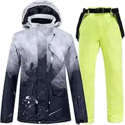 [Bciopll] Thick Warm Women Ski Suit Skiing Snowboarding Jacket Pants Set