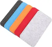 [Generic] 5pcs Felt Glasses Bag Eyeglass Case Sunglasses Chain Lanyard Eyeglasses Case Big Sunglasses Case Sunglasses Organizer Multiple Cases Stand Spectacle Sun Glasses Sunglasses Holder