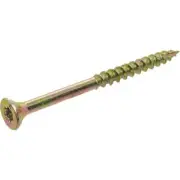 Construction Screws No. 9 wire X 3" L Star Flat Head 25 lb Yellow Zinc