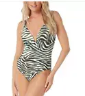 Coco Reef $132 Womens Astra Plunge Underwire One-Piece Swimsuit 34DD