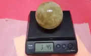 3.45LB 4x4" Ball Natural Flame stone Quartz Sphere Crystal Ball Healing CY138