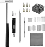 [TICFROG] Watch Link Removal Tool Kit, Watch Band Tool for Watch Repair, Bracelet Adjustment, Replacement and Resizing, Watch Strap Link Remover, with 32 Spring Bars, 10 Spare Needles