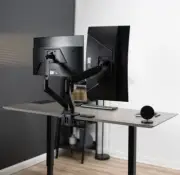 VIVO Dual Monitor Counterbalance Desk Mount Stand + USB, Fits Screens up to 38"