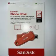 SanDisk 128GB Phone Drive for Android USB Flash Drive Orange - SDDDC6-128G-G46NO