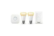 Philips Hue Wi-Fi Starter Kit 2.0 Bridge Dimmer Switch White E27 LED Light Bulb
