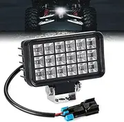 KEMIMOTO Upgraded Backup Light with Switch Compatible with Ranger XP 1000, 36W Reverse Light Rear LED Kit Compatible with 2018-2024 Polaris Ranger 1000 XP/Crew, 4.4×2.4 Inches