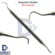 Dental Jaquette Scaler Anterior Calculus Plaque Tartar Removal Round Handle New