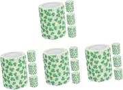 Healvian Sets Printed Paper Towels Leaf Toilet Paper Roll Soft Absorbent Versatile for Home Hotel Rolls