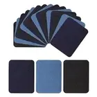 DIY 18pcs Denim Patches Iron on Denim for Clothing Jeans Knee Elbow Repair