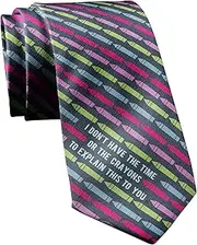 [Crazy Dog T-shirts] I Don't Have The Time Or The Crayons To Explain This To You Necktie Funny Teacher Gift Sarcastic Novelty Tie