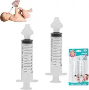 Nasal Irrigator for Baby,Syringe Nasal Irrigator,10ml Nasal Irrigator Portable Infant Nose Cleaner Nose Aspirator for Baby Fast All Natural Relief-Nasal Irrigation/Nasal Spray（White）