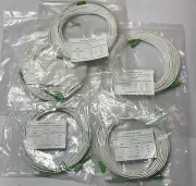 5x-Armored Patch Cord SC/APC 3mm Micro Armor OFNR Cable Corning Bi Fiber 50’