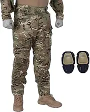 G3 Combat Pants,Military Tactical Pants,Outdoor Hunting Paintball Game Training Pants with Knee Pads