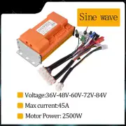 36V-84V ElectricBicycle Brushless DC Controller 48V 2500W Sine Wave Controller