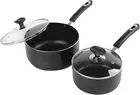 Nonstick Saucepan Set with Lid, Non Stick 2Qt & 3Qt Sauce Pan Set with Glass ...