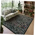 Floral 5x7 Rug for Living Room, Soft Washable Area Rugs for Bedroom,