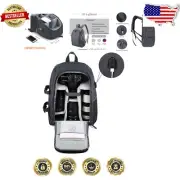 Large Capacity DSLR Backpack with Laptop Compartment & Tripod Holder in Grey