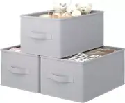 Linen Storage Bins for Home Storage & Organisation- Storage Boxes for Bedroom...