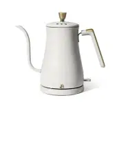 Drew Barrymore's White Icing 1-Liter Electric Gooseneck Kettle with 1200 W Power