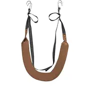 Lumbar Traction Belt, Hanging Lumbar Spine Traction Belt Harness, Lumbar Suspension Belt, Adjustable Fit, Flexible And Comfortable, Back Stretcher And Traction Device, 315cm, Brown, for Men Women
