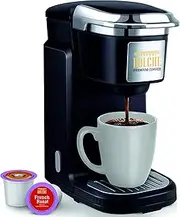 Dolché ONE, Coffee Maker for American Coffee Pods - Compatible with Keurig K-cups 2.0 Capsules - Black & UK Plug