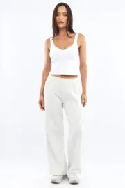 Grey Track Pants Wide Leg - Size 16XL, Women's Track Long