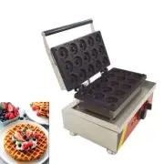 15pcs Electric Donut Maker Waffle Baking Machine Snack Maker 110V