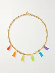 [CRYSTAL HAZE JEWELRY] CRYSTAL HAZE JEWELRY - Juan Gold-plated Resin Necklace - One size One size Gold