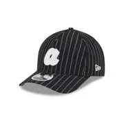 Atlanta Braves Three Looms Pinstripe 9FORTY A-Frame M-Crown Adjustable