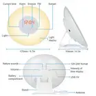 Wake Up Light Alarm Clock Sunrise/Sunset Simulation Digital Clock With FM 3
