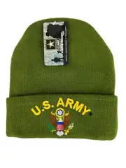 Unisex US Army Winter Knitted Skull Beanie Hat Ski Cap