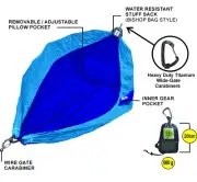 Hammock Backpackers Double 100% Parachute Material Blue Two Tone Limited Stock