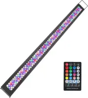 Zingbabu Led Aquarium Light,120-140CM 52W WRGB Full Spectrum Fish Tank Light,...