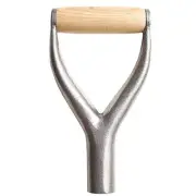 Shovel D Grip Handle with Wooden Grip 3.1cm/1.22inch Inside Diameter Spade Ha...