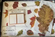 Hester & Cook Fall Foliage Paper Mats, Place Cards, Table Accent Lot. New In Box