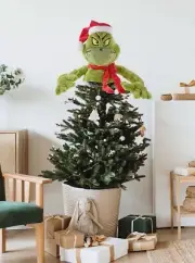 Dr Seuss The Grinch Who Stole Christmas Grinch Tree Hugger Plush In Hand