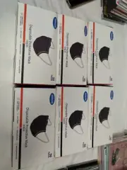 Face Mask 300PCS Adult Black Disposable Masks 3-Layer Filter Protection