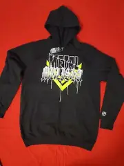 Metal Mulisha Pull Over Sweatshirt Stacked Po Fleece NEW Blk Sz L