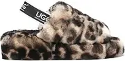 [UGG AUSTRALIAN SHEPHERD] UGG AS Fluffy Slides Australian Sheepskin Wool Leopard Sandals Nonslip Pamela
