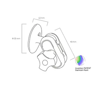 Garmin行車記錄器專用後視鏡支架 後視鏡固定支架 後照鏡支架 9代ALTIS專用支架 F10C支架