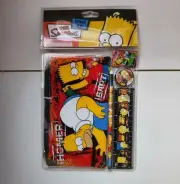 The Simpsons Stationary Set 2007 Pencil Case Sharpened Eraser Ruler Pencil