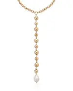 Ettika Deep Drop Cultured Freshwater Pearl Lariat Necklace, 15-20