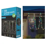 720 Multicolour LED Cluster Fairy Lights 10.4m