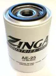 ZA AE-25-4PK - (4 Pack) Zinga Spin on Filter 25 Micron 1“ - 12 (4 Pack)