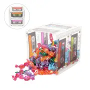 5 Pcs Party Favor Box Gift Packing Cases Cassette Tape Bucket Centerpiece