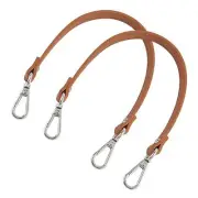 , 2 Pack Brown Purses Leather Replacement Handles Straps Handbags Shoulder Bag