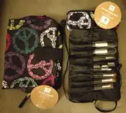 Pottery Barn Teen Toiletry Bag and Makeup Brush Roll NWT