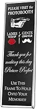 Photo Booth Frames Acrylic Magnetic with Insert 100 Pack (Black)