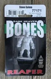 Dark Heaven Bones Miniatures Reaper Stone Golem 77171