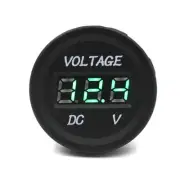 Car Motorcycle LED Digital Display Voltmeter 12V-24V DC (Green) X9M69195